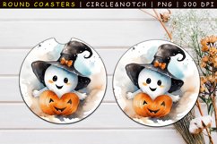 Cute Ghost Car Coasters Sublimation Bundle Product Image 19