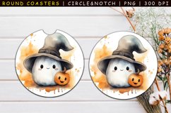 Cute Ghost Car Coasters Sublimation Bundle Product Image 20