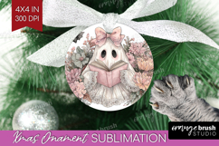 Cute Ghost Ornament PNG - Spooky Halloween PNG Sublimation Product Image 1