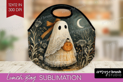 Cute Ghost Lunch Bag - Spooky Halloween Lunch Bug PNG Product Image 1
