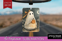 Cute Ghost Air Freshener PNG - Spooky Halloween PNG Product Image 1