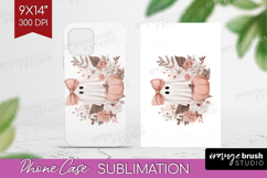 Cute Ghost Phone Case PNG - Spooky Halloween Case PNG Product Image 1