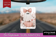Cute Ghost Air Freshener PNG - Spooky Halloween PNG Product Image 1
