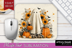 Ghost Halloween Mouse Pad Sublimation Spooky Season Mousepad Product Image 1