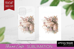 Cute Ghost Phone Case PNG - Spooky Halloween Case PNG Product Image 1