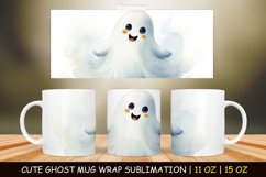 Halloween Cute Ghost Mug Wrap Sublimation Bundle Product Image 2