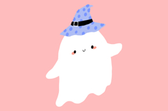 Halloween Clipart Ghost Pumpkin Hand Drawn PNG Product Image 3
