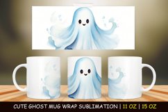 Halloween Cute Ghost Mug Wrap Sublimation Bundle Product Image 13
