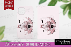 Ghost Cute Phone Case PNG Pink Halloween Case PNG Product Image 1