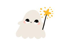 Cute Halloween Ghosts Clipart Set Spooky Horror Product Image 4