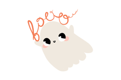 Cute Halloween Ghosts Clipart Set Spooky Horror Product Image 5