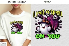 Cartoon Halloween Ghost|Funny Halloween Quotes T Shirt Product Image 1