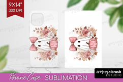 Cute Ghost Phone Case PNG - Spooky Halloween Case PNG Product Image 1