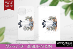 Cute Ghost Phone Case PNG - Spooky Halloween Case PNG Product Image 1