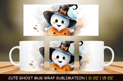Halloween Cute Ghost Mug Wrap Sublimation Bundle Product Image 16