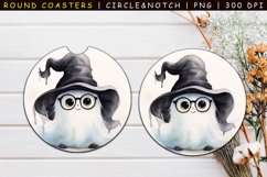 Cute Ghost Car Coasters Sublimation Bundle Product Image 16