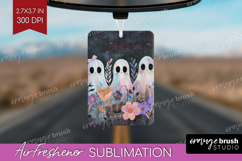 Cute Ghost Air Freshener PNG - Spooky Halloween PNG Product Image 1