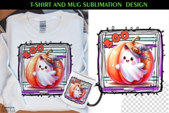 Cute Spooky Ghost |Funny Halloween Quotes T Shirt and Mug Product Image 1