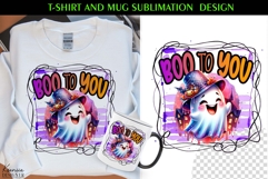 Cute Spooky Ghost |Funny Halloween Quotes T Shirt and Mug Product Image 1