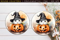 Cute Ghost Car Coasters Sublimation Bundle Product Image 18