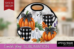 Cute Ghost Lunch Bag - Spooky Halloween Lunch Bug PNG Product Image 1