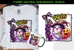 Cute Spooky Ghost |Funny Halloween Quotes T Shirt and Mug Product Image 1
