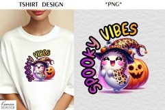 Cartoon Halloween Ghost|Funny Halloween Quotes T Shirt Product Image 1