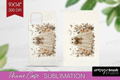 Cute Ghost Phone Case PNG - Spooky Halloween Case PNG Product Image 1