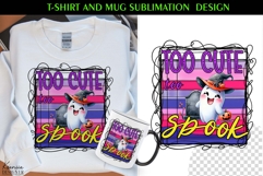 Cute Spooky Ghost |Funny Halloween Quotes T Shirt and Mug Product Image 1