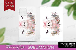 Cute Ghost Phone Case PNG - Spooky Halloween Case PNG Product Image 1