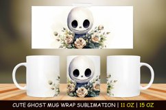 Halloween Cute Ghost Mug Wrap Sublimation Bundle Product Image 5