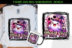 Cute Spooky Ghost |Funny Halloween Quotes T Shirt and Mug Product Image 1