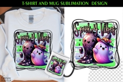 Cute Spooky Ghost |Funny Halloween Quotes T Shirt and Mug Product Image 1