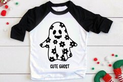 Ghost Svg Bundle, Floral Ghost Svg, Spooky with flowers Svg Product Image 7