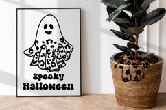 Ghost Svg Bundle, Floral Ghost Svg, Spooky with flowers Svg Product Image 9