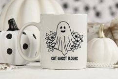 Ghost Svg Bundle, Floral Ghost Svg, Spooky with flowers Svg Product Image 10