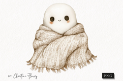 Cozy Halloween Ghost | Halloween PNG Product Image 1