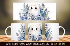Halloween Cute Ghost Mug Wrap Sublimation Bundle Product Image 12