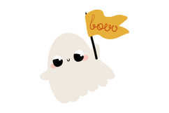 Cute Halloween Ghosts Clipart Set Spooky Horror Product Image 3