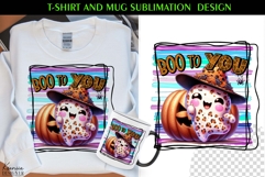 Cute Spooky Ghost |Funny Halloween Quotes T Shirt and Mug Product Image 1