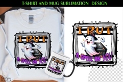 Cute Spooky Ghost |Funny Halloween Quotes T Shirt and Mug Product Image 1