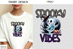 Cartoon Halloween Ghost|Funny Halloween Quotes T Shirt Product Image 1