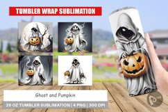 Tumbler Wrap Ghost and Pumpkin Product Image 1
