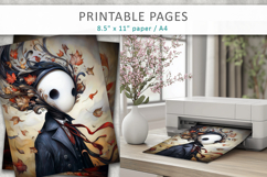 cute ghost halloween art pages Product Image 3