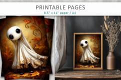 cute ghost pages, junk journal ghosts Product Image 1