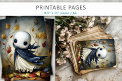 cute ghost pages, printable ghost art Product Image 4