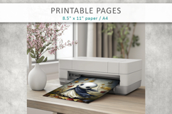 cute ghost pages, printable ghost art Product Image 7