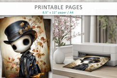 cute ghost pages, Halloween ghost art paper Product Image 3