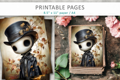 cute ghost pages, Halloween ghost art paper Product Image 4