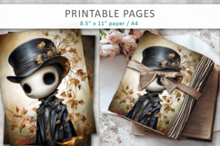 cute ghost pages, Halloween ghost art paper Product Image 6